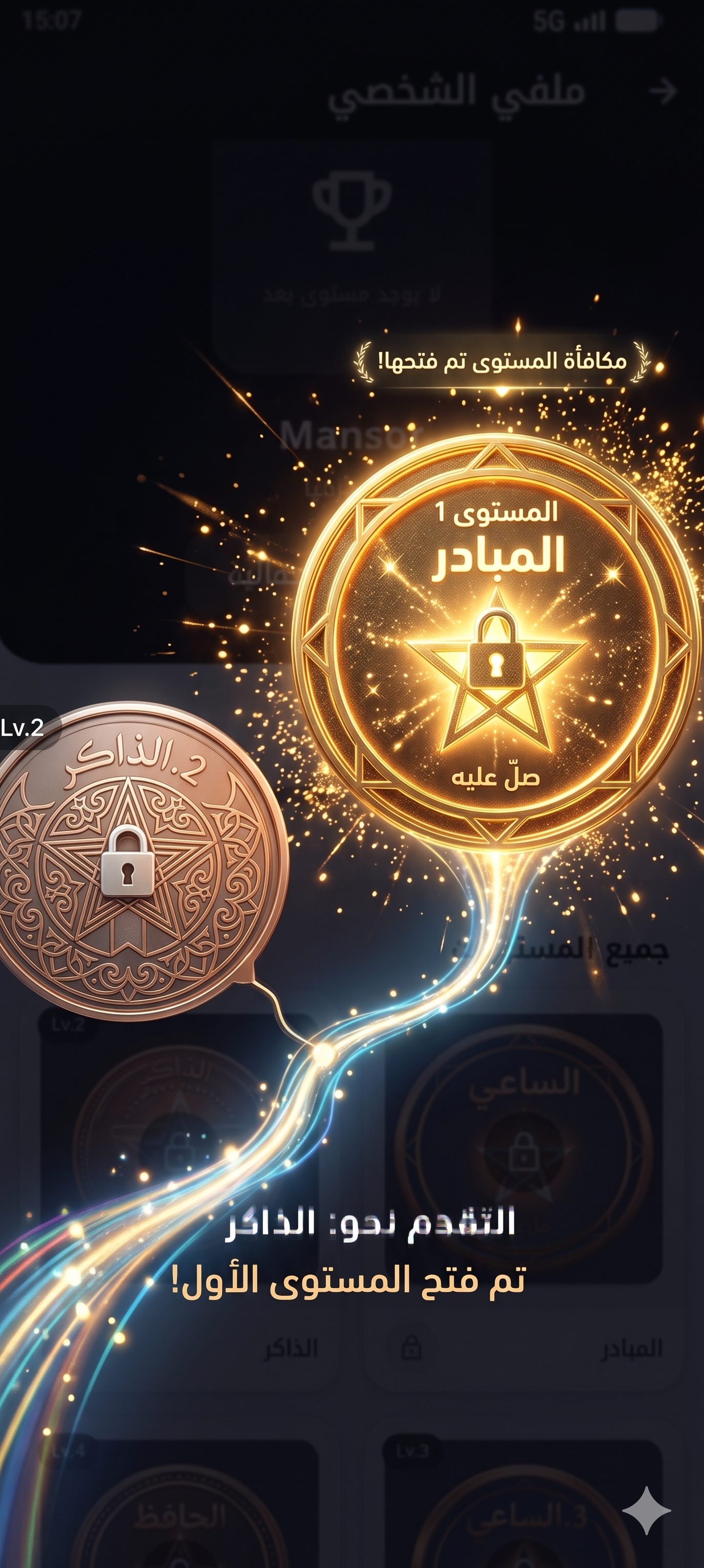 الأوسمة والمستويات